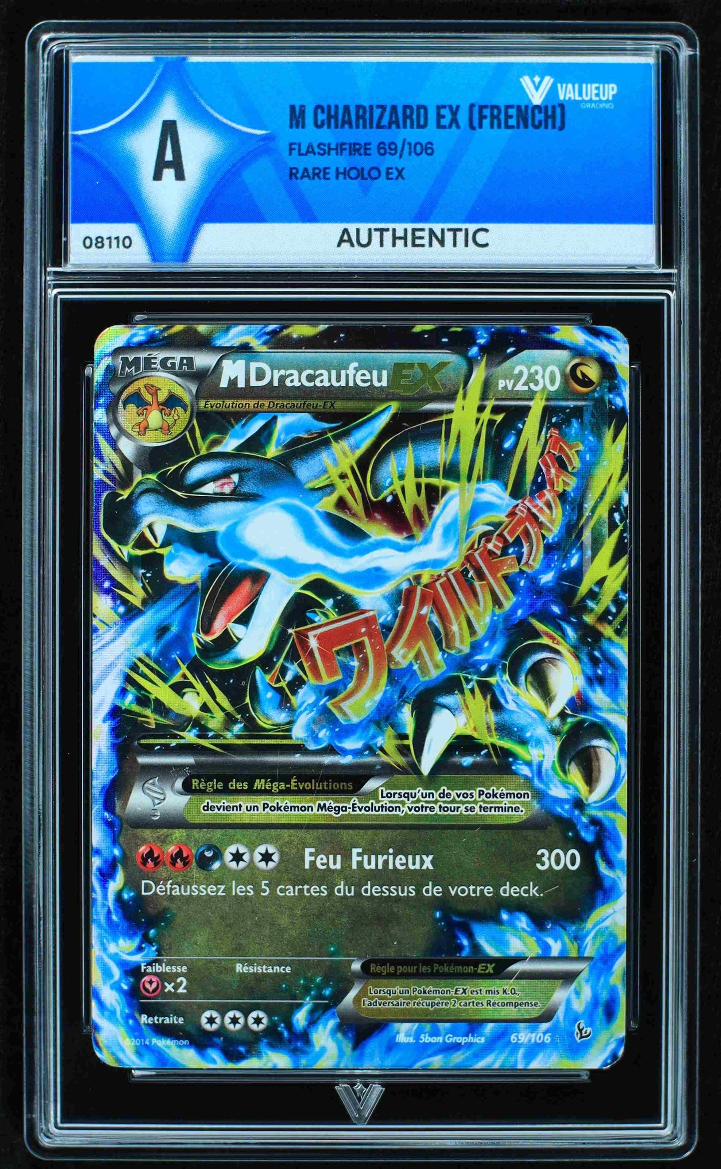 08110 M CHARIZARD EX (FRENCH) Grading Card