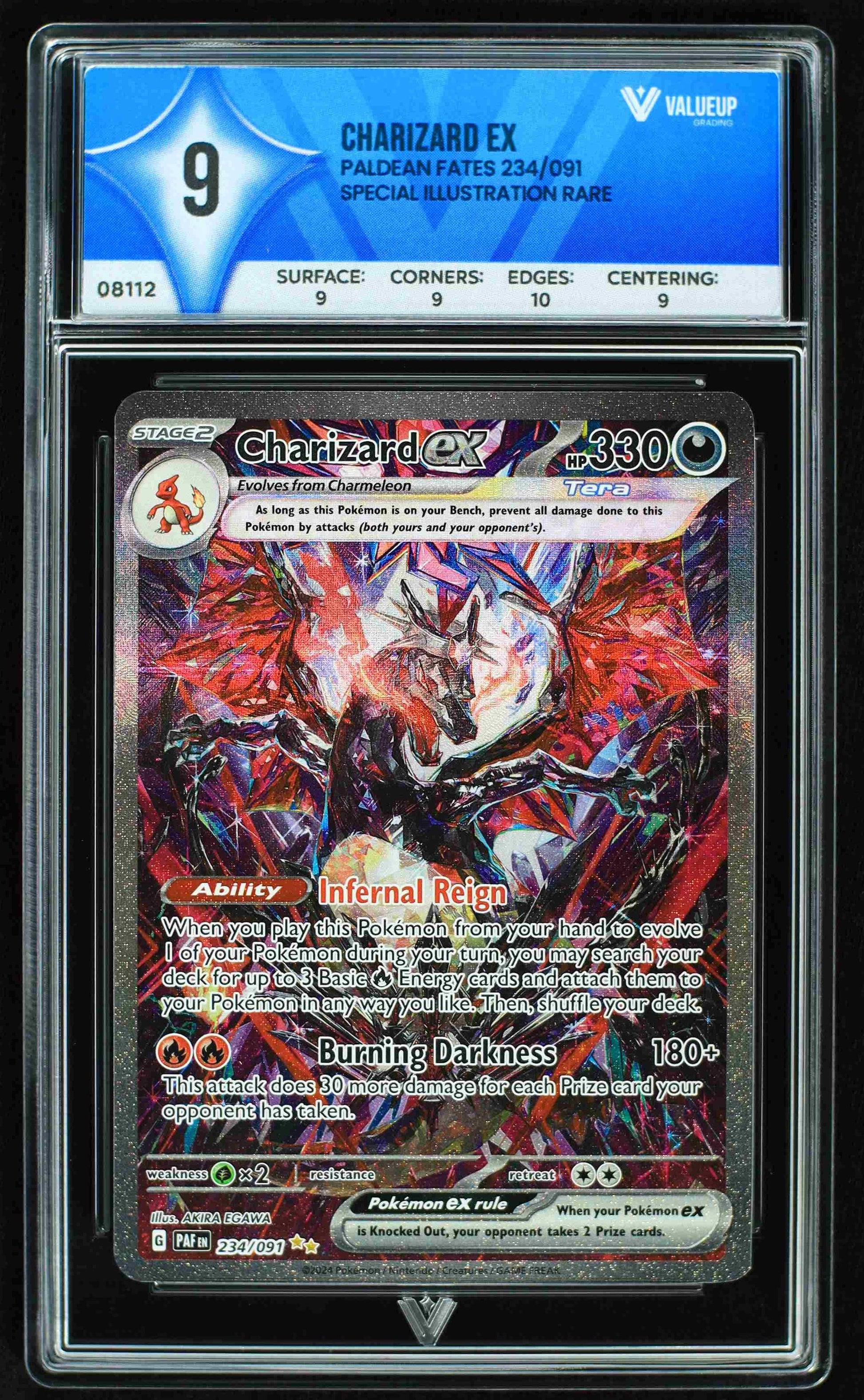 08112 CHARIZARD EX Grading Card