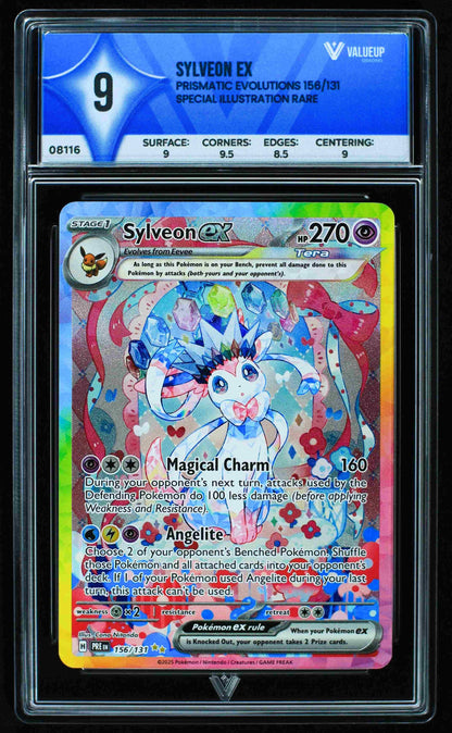 08116 SYLVEON EX Grading Card