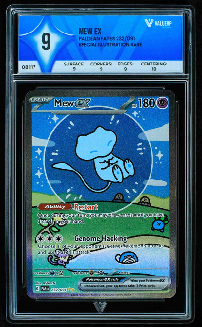 08117 MEW EX Grading Card