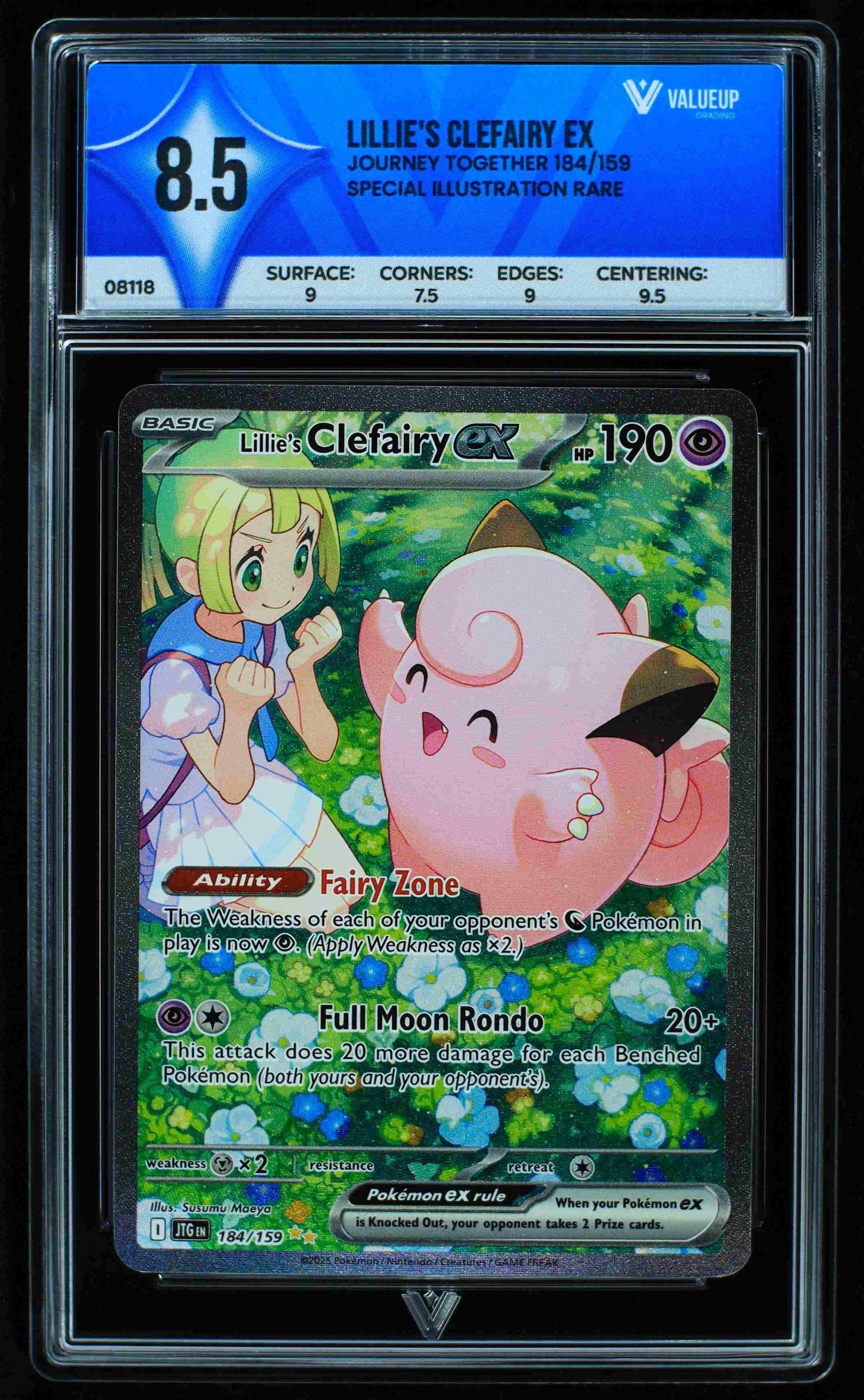 08118 LILLIE'S CLEFAIRY EX Grading Card