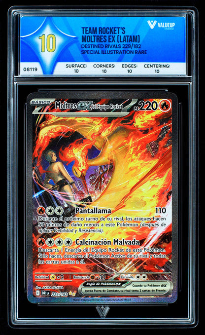 08119 TEAM ROCKET'S MOLTRES EX (LATAM) Grading Card
