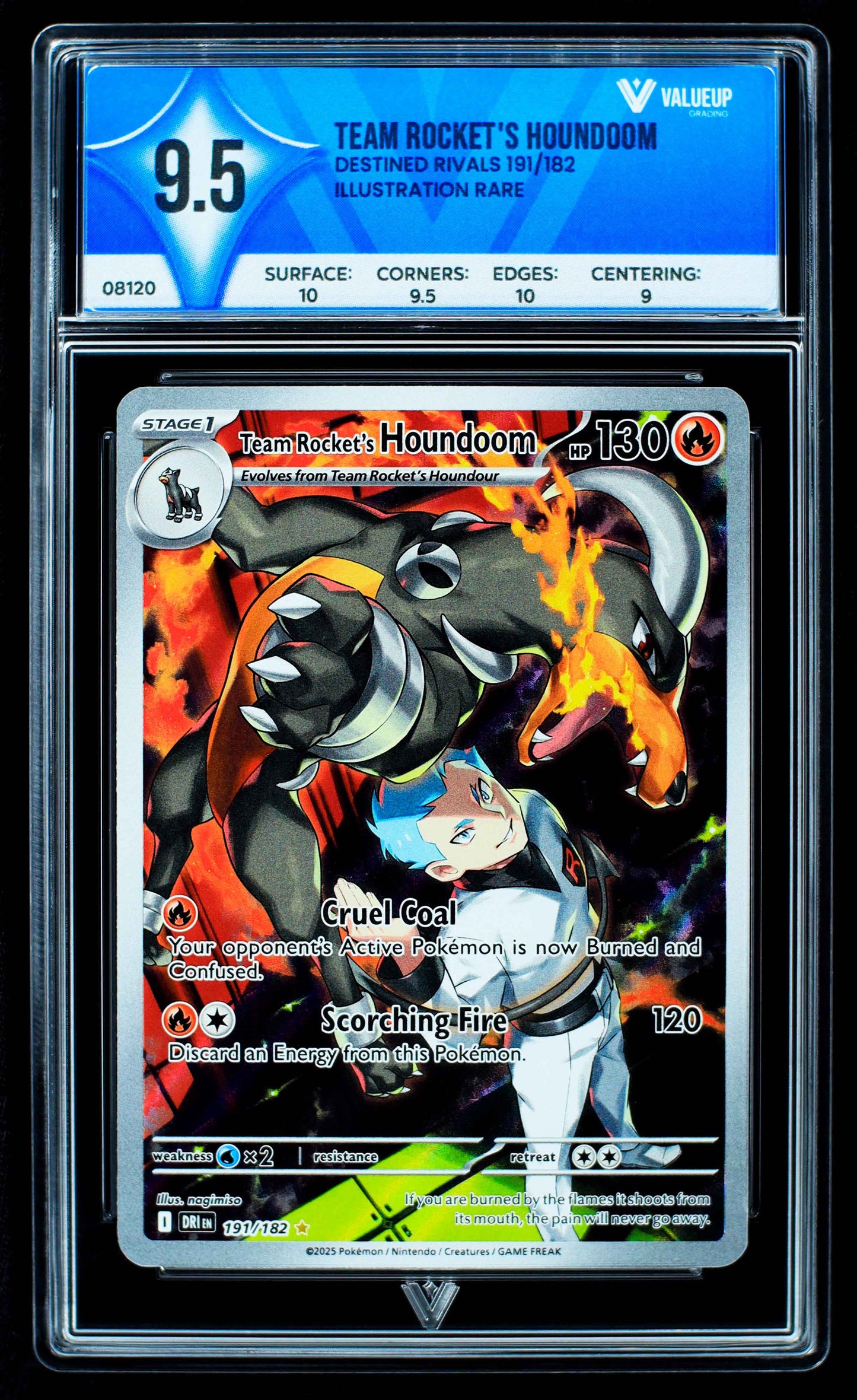 08120 TEAM ROCKET'S HOUNDOOM Grading Card