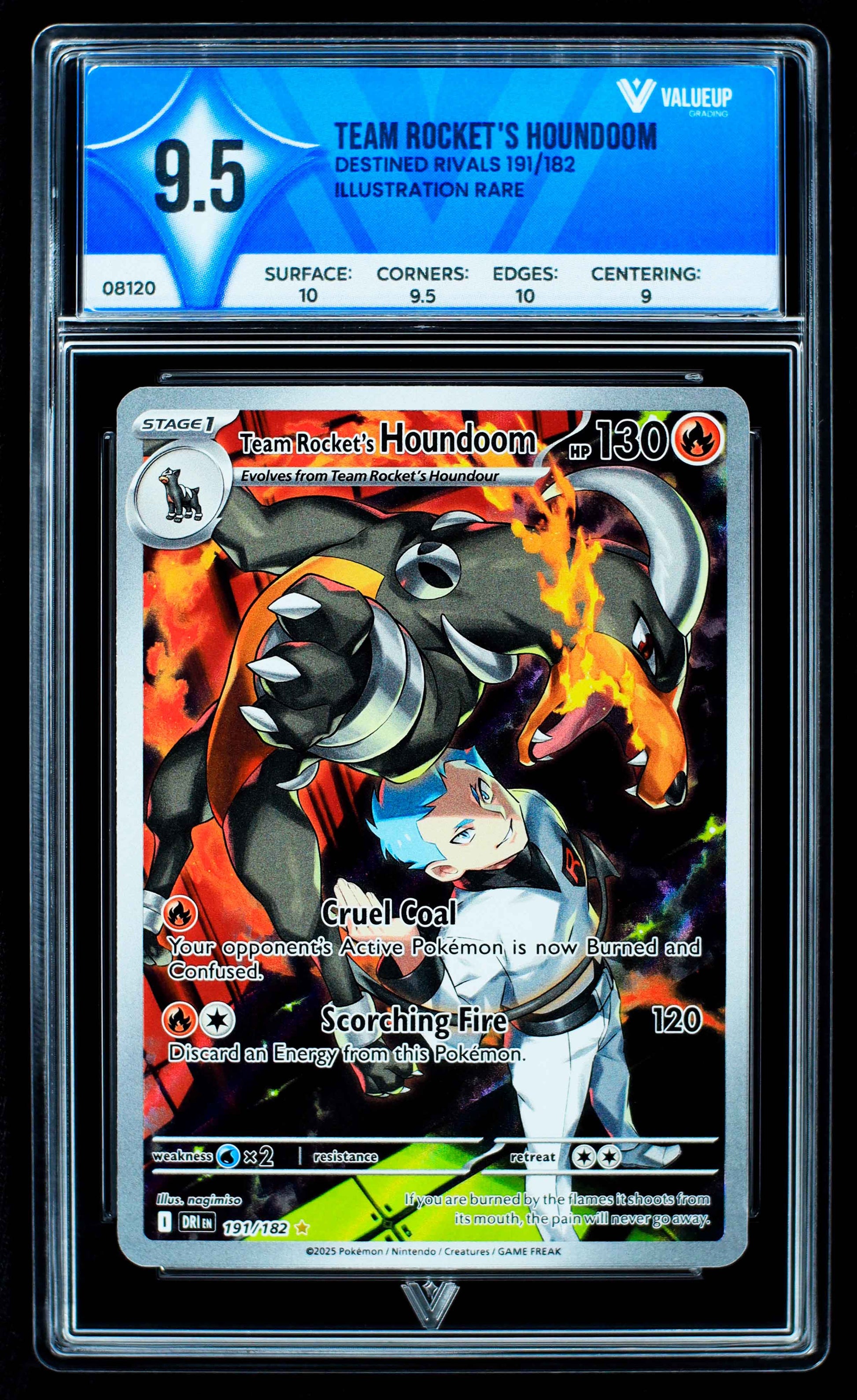 08120 TEAM ROCKET'S HOUNDOOM Grading Card