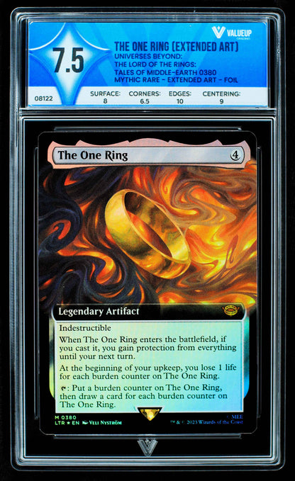 08122 THE ONE RING (EXTENDED ART) Grading Card