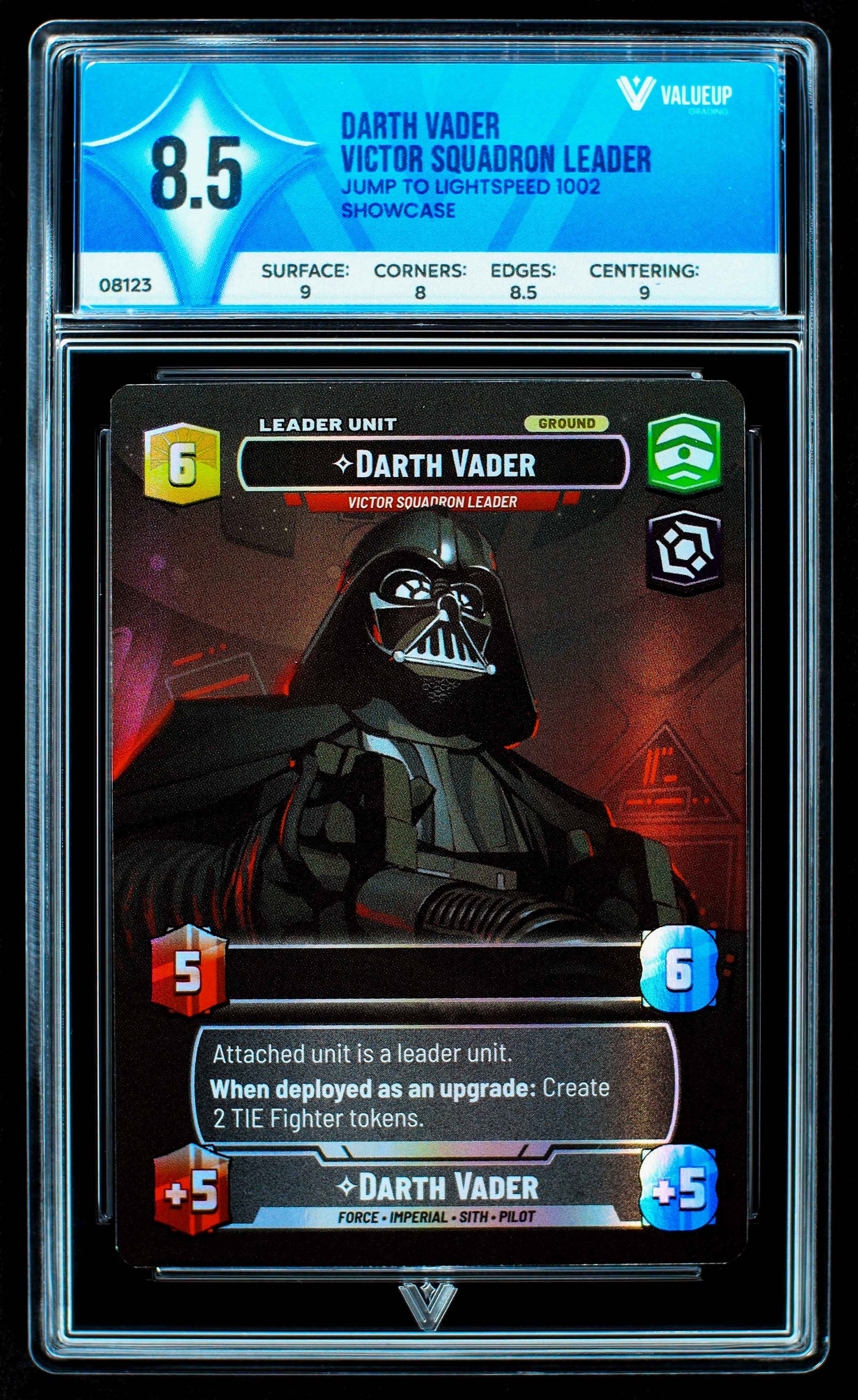 08123 DARTH VADER - VICTOR SQUADRON LEADER Grading Card