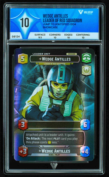 08124 WEDGE ANTILLES - LEADER OF RED SQUADRON Grading Card