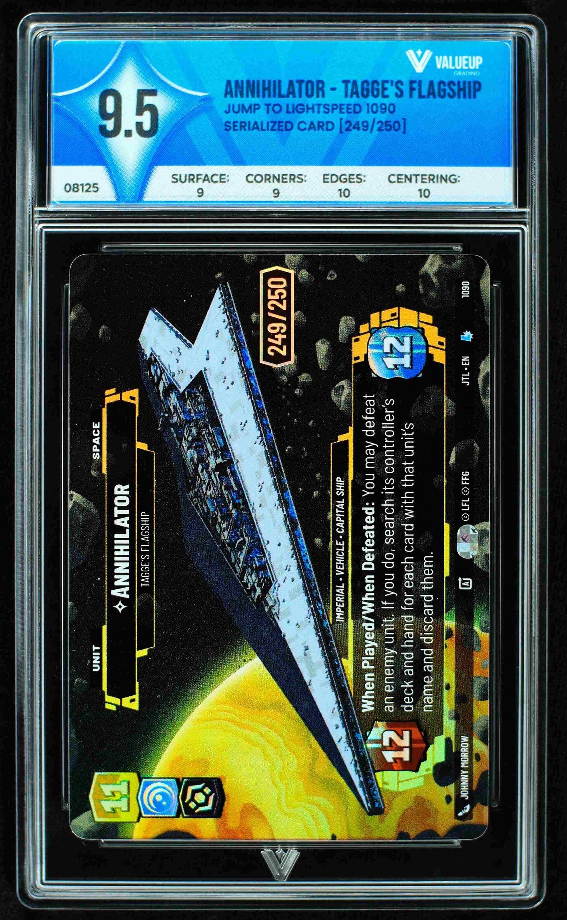 08125 ANNIHILATOR - TAGGE'S FLAGSHIP Grading Card