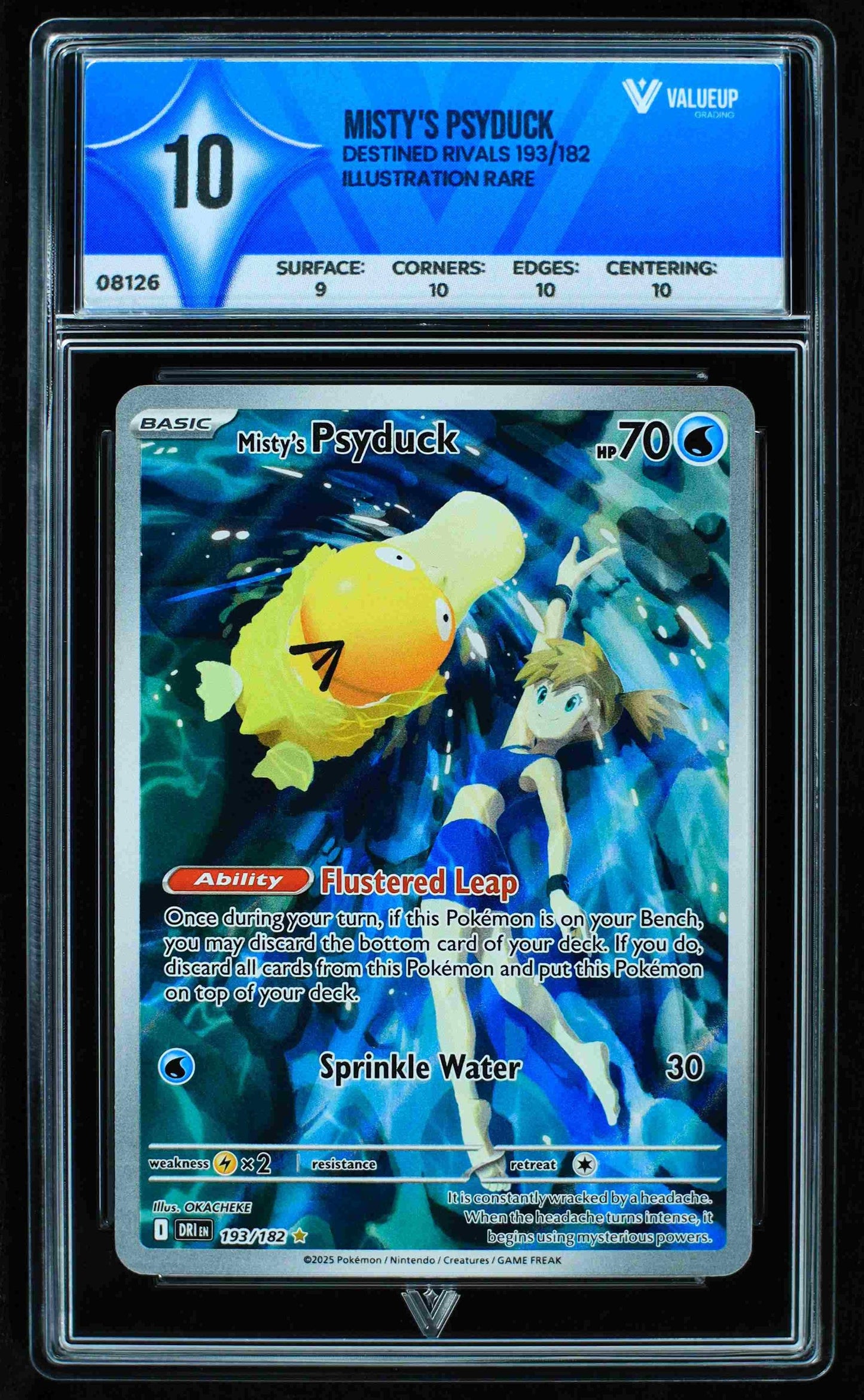 08126 MISTY'S PSYDUCK Grading Card