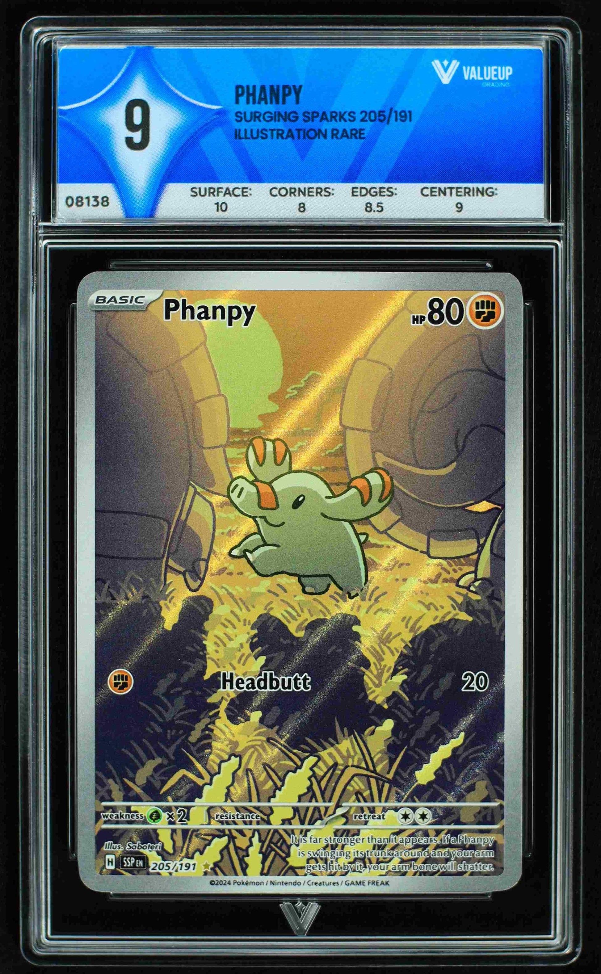 08138 PHANPY Grading Card