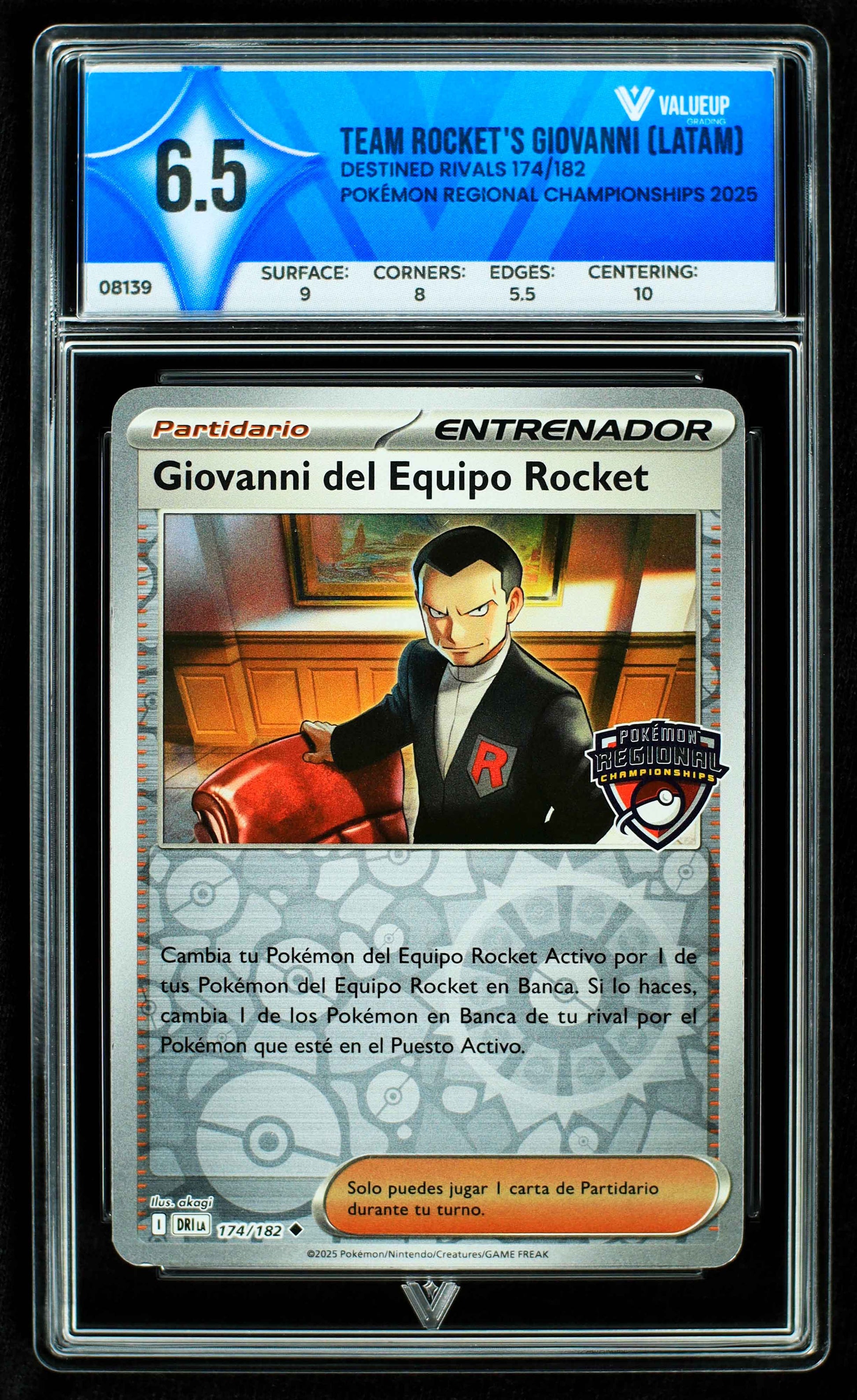 08139 TEAM ROCKET'S GIOVANNI (LATAM) Grading Card