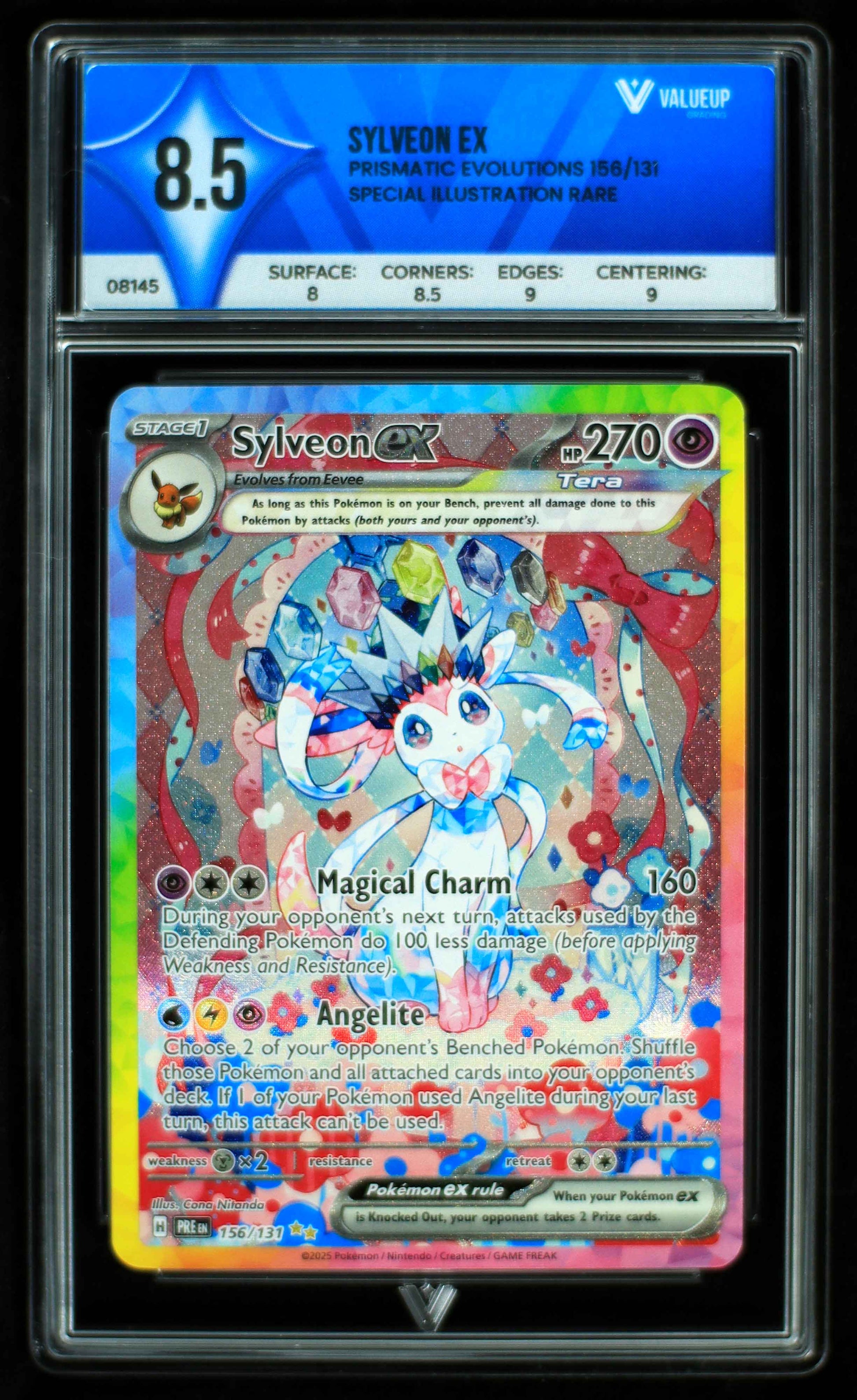 08145 SYLVEON EX Grading Card