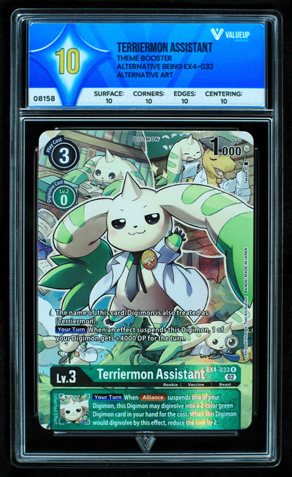 08158 TERRIERMON ASSISTANT Grading Card