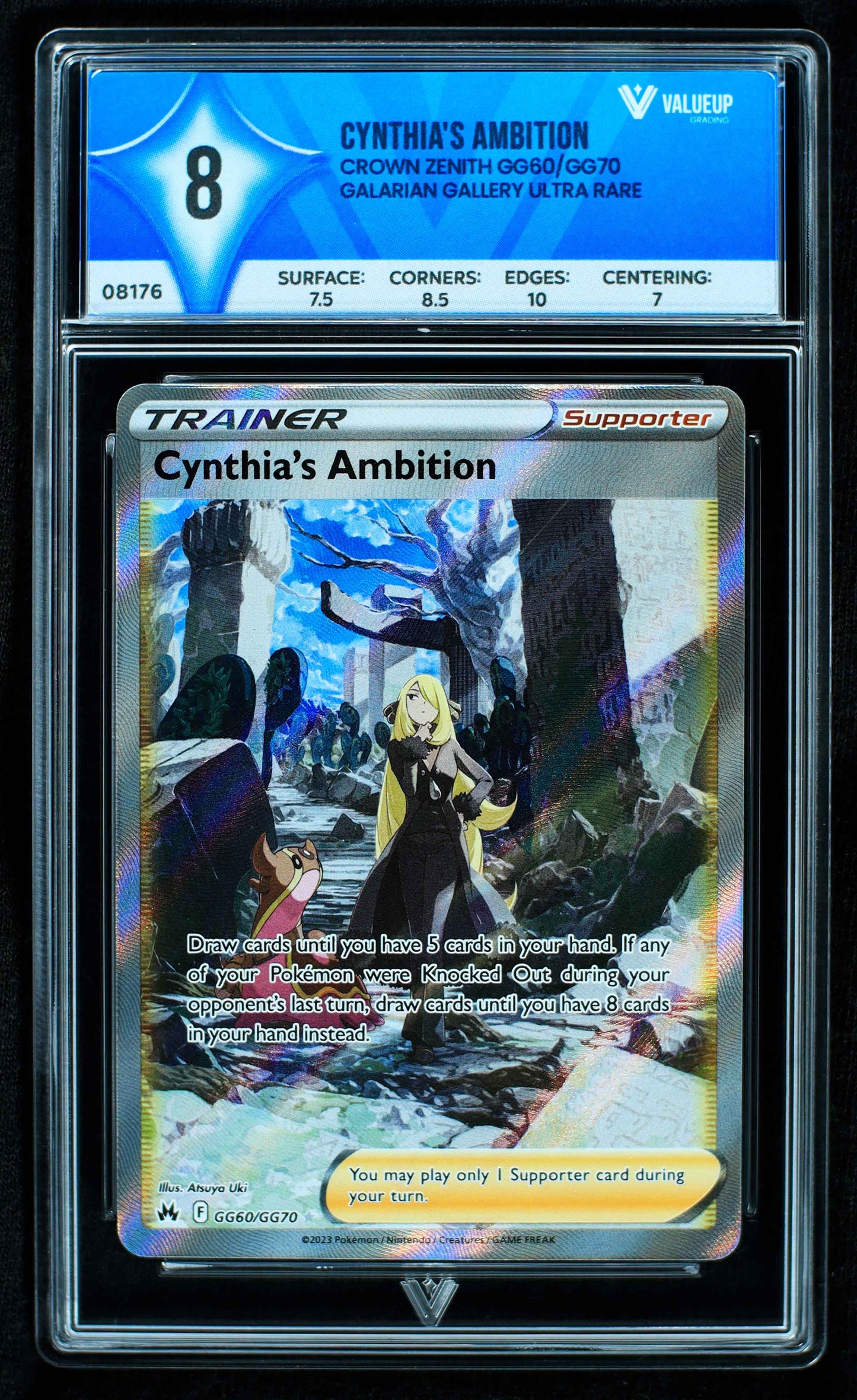 08176 CYNTHIA'S AMBITION Grading Card
