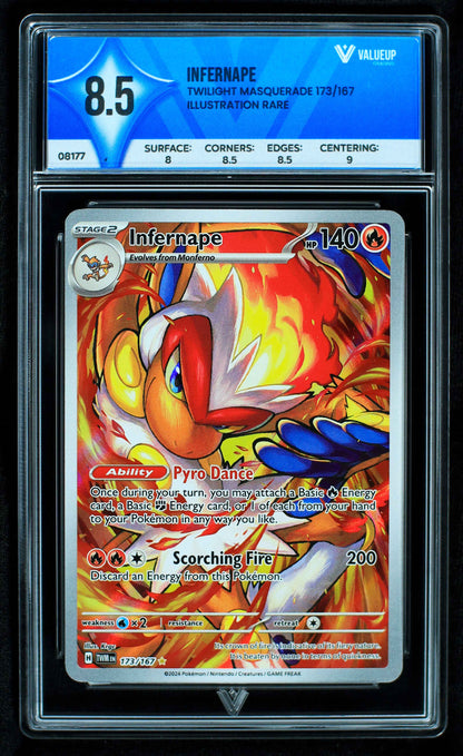 08177 INFERNAPE Grading Card