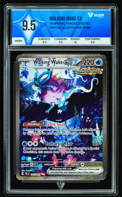 08184 WALKING WAKE EX Grading Card