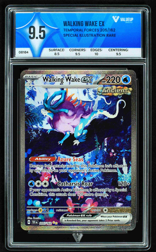 08184 WALKING WAKE EX Grading Card