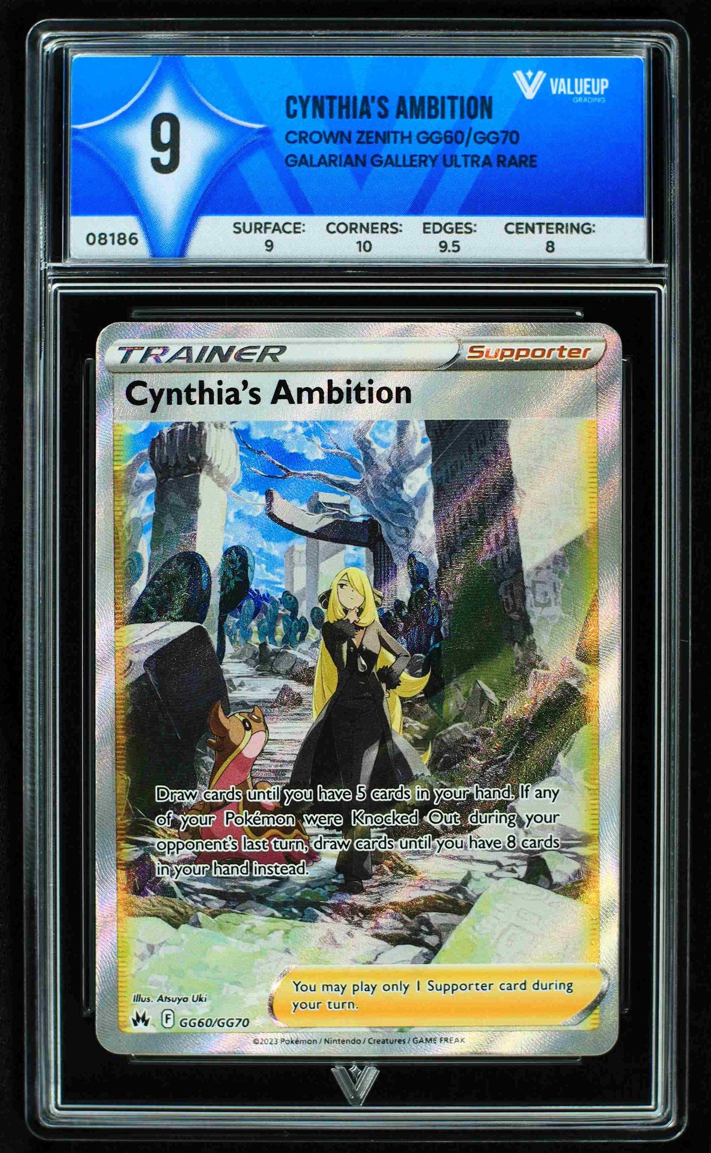 08186 CYNTHIA'S AMBITION Grading Card