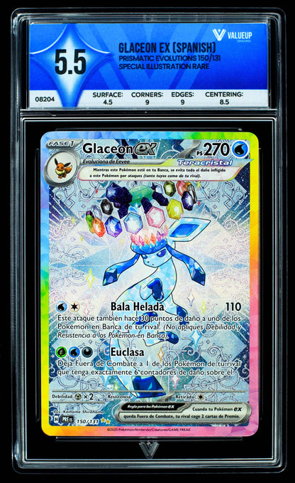 08204 GLACEON EX (SPANISH) Grading Card
