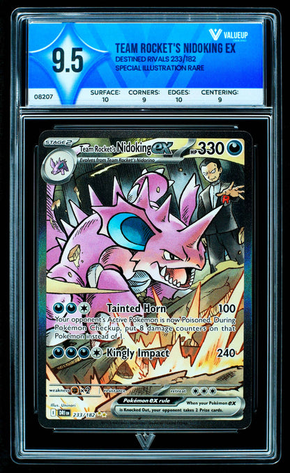 08207 TEAM ROCKET'S NIDOKING EX Grading Card