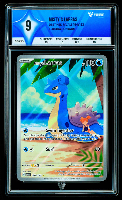 08213 MISTY'S LAPRAS Grading Card