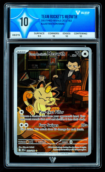 08215 TEAM ROCKET'S MEOWTH Grading Card