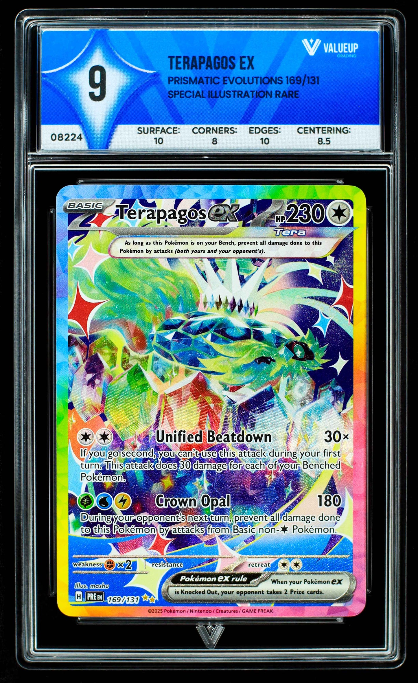 08224 TERAPAGOS EX Grading Card