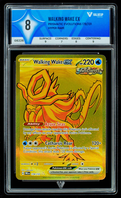 08226 WALKING WAKE EX Grading Card