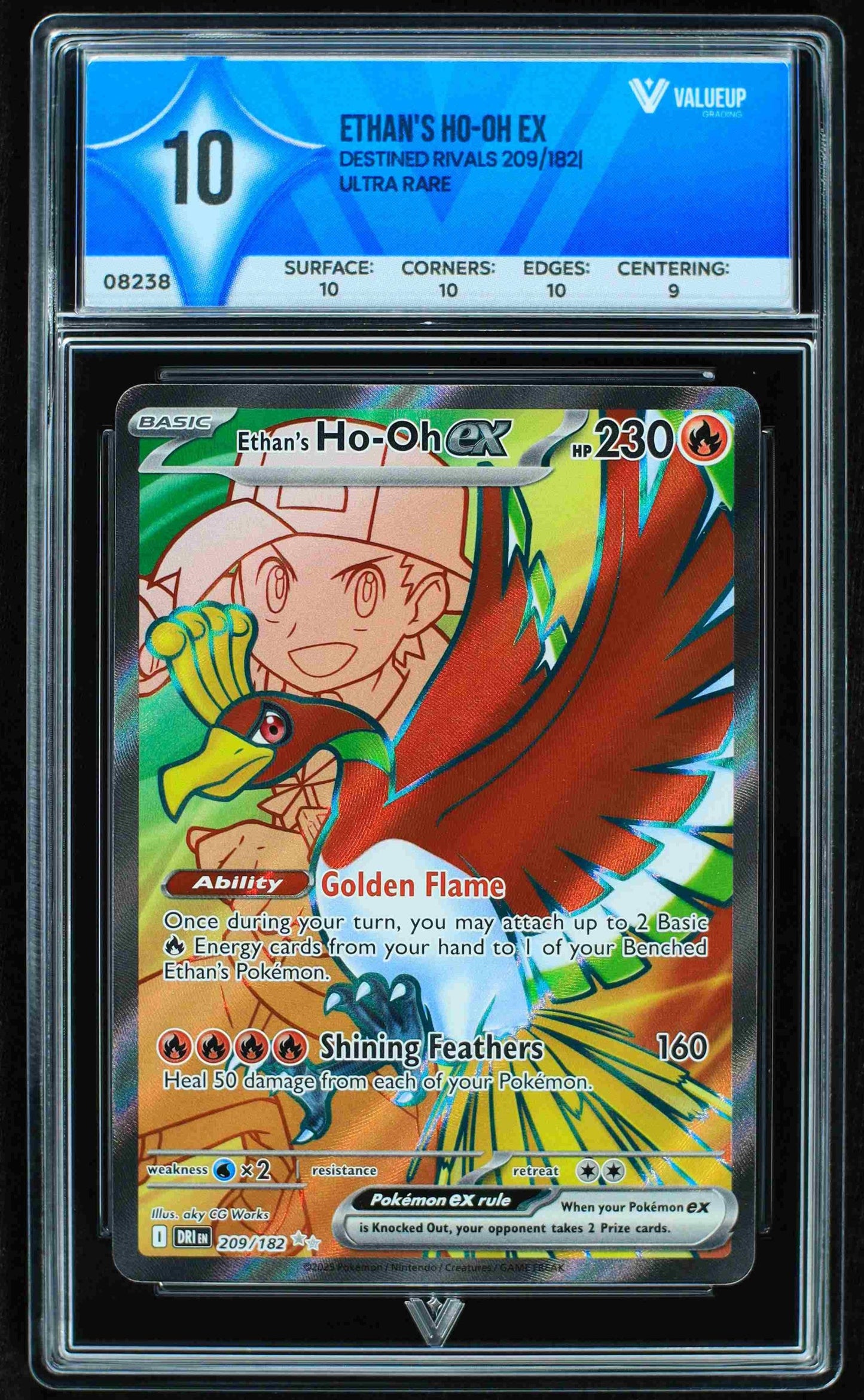 08238 ETHAN'S HO-OH EX Grading Card