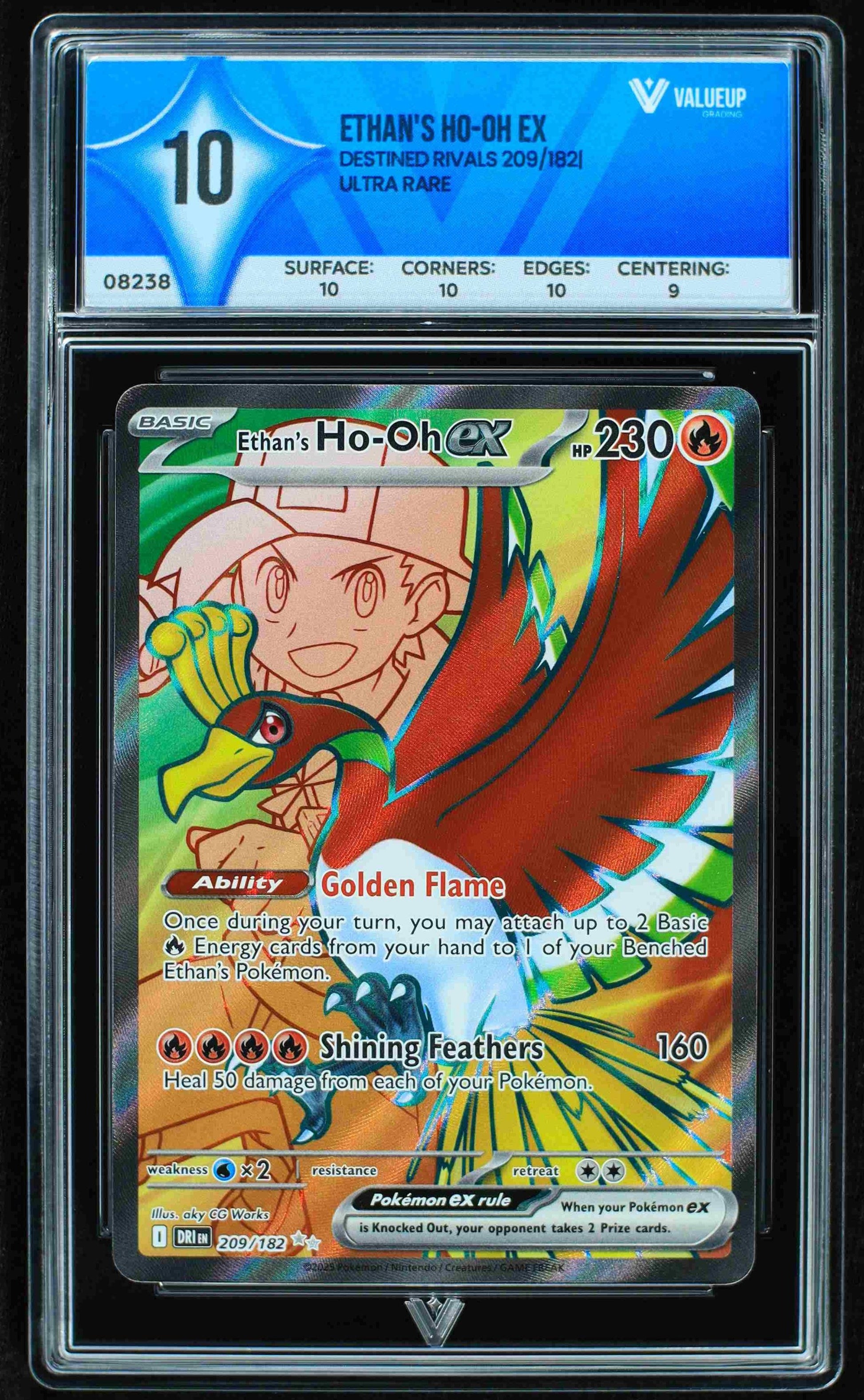 08238 ETHAN'S HO-OH EX Grading Card