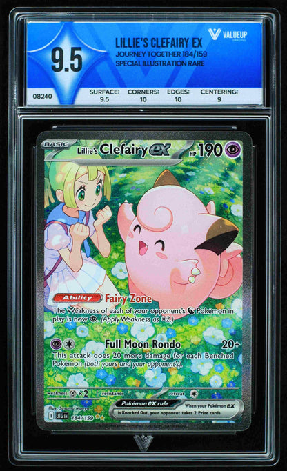 08240 LILLIE'S CLEFAIRY EX Grading Card