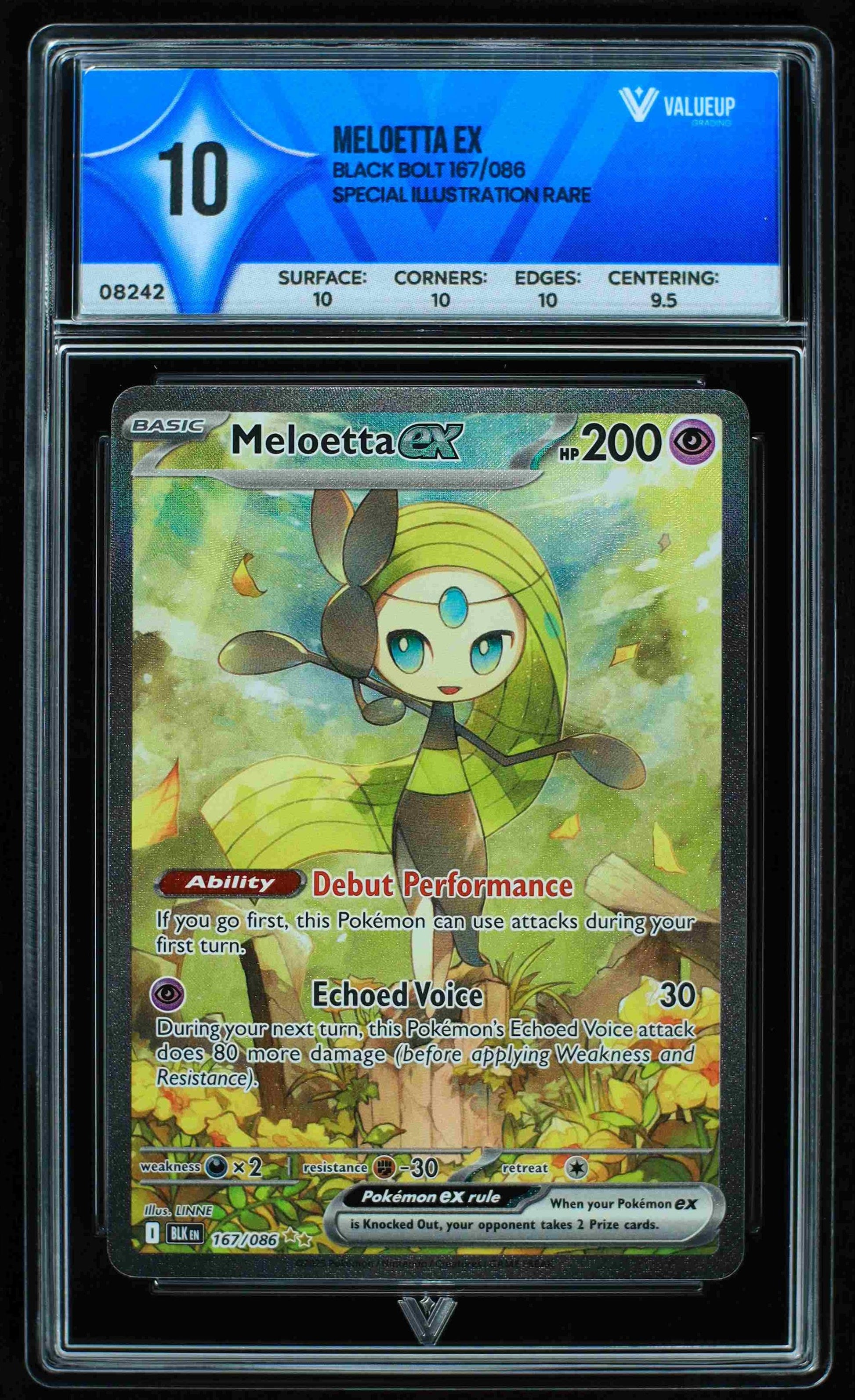 08242 MELOETTA EX Grading Card