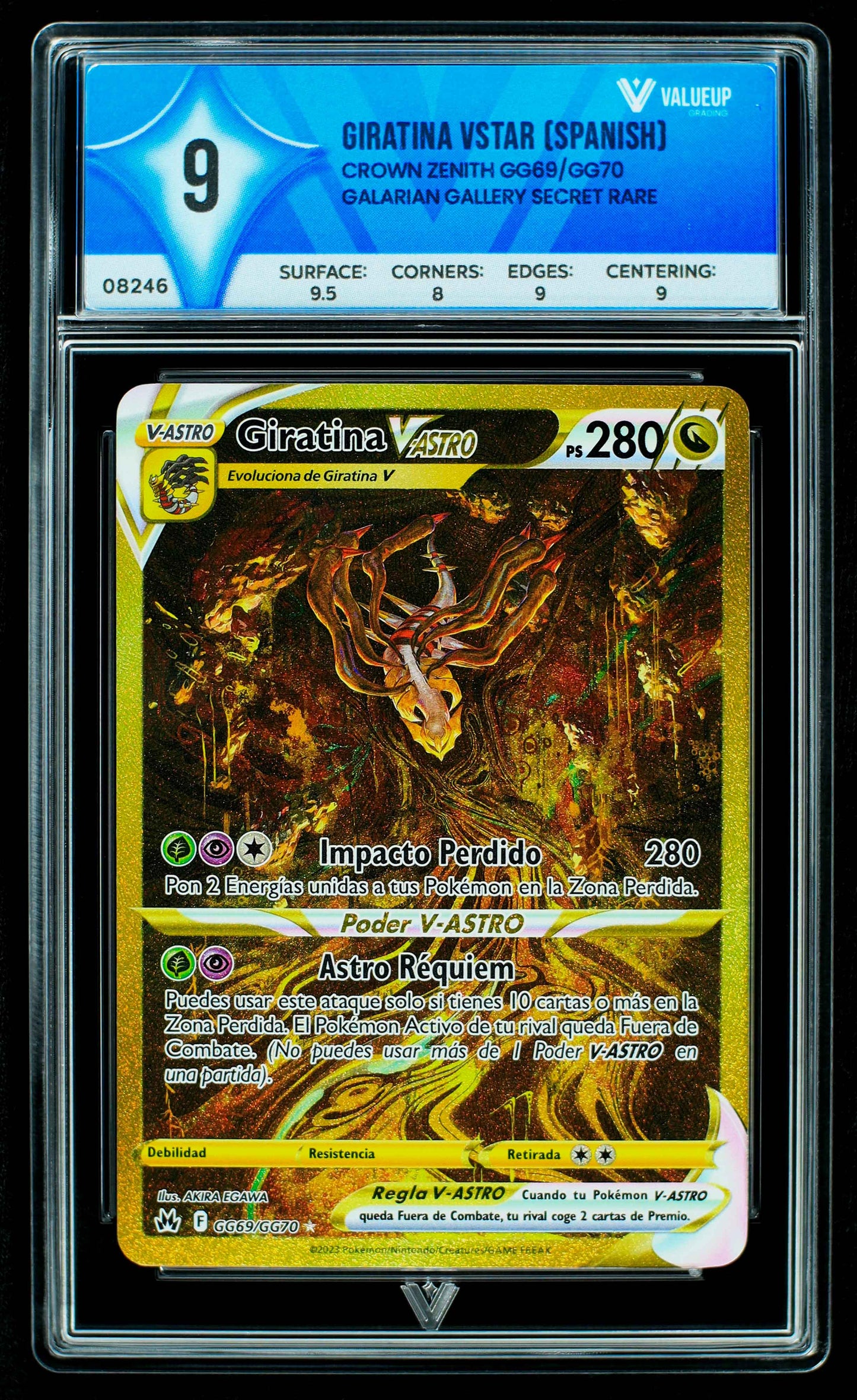 08246 GIRATINA VSTAR (SPANISH) Grading Card