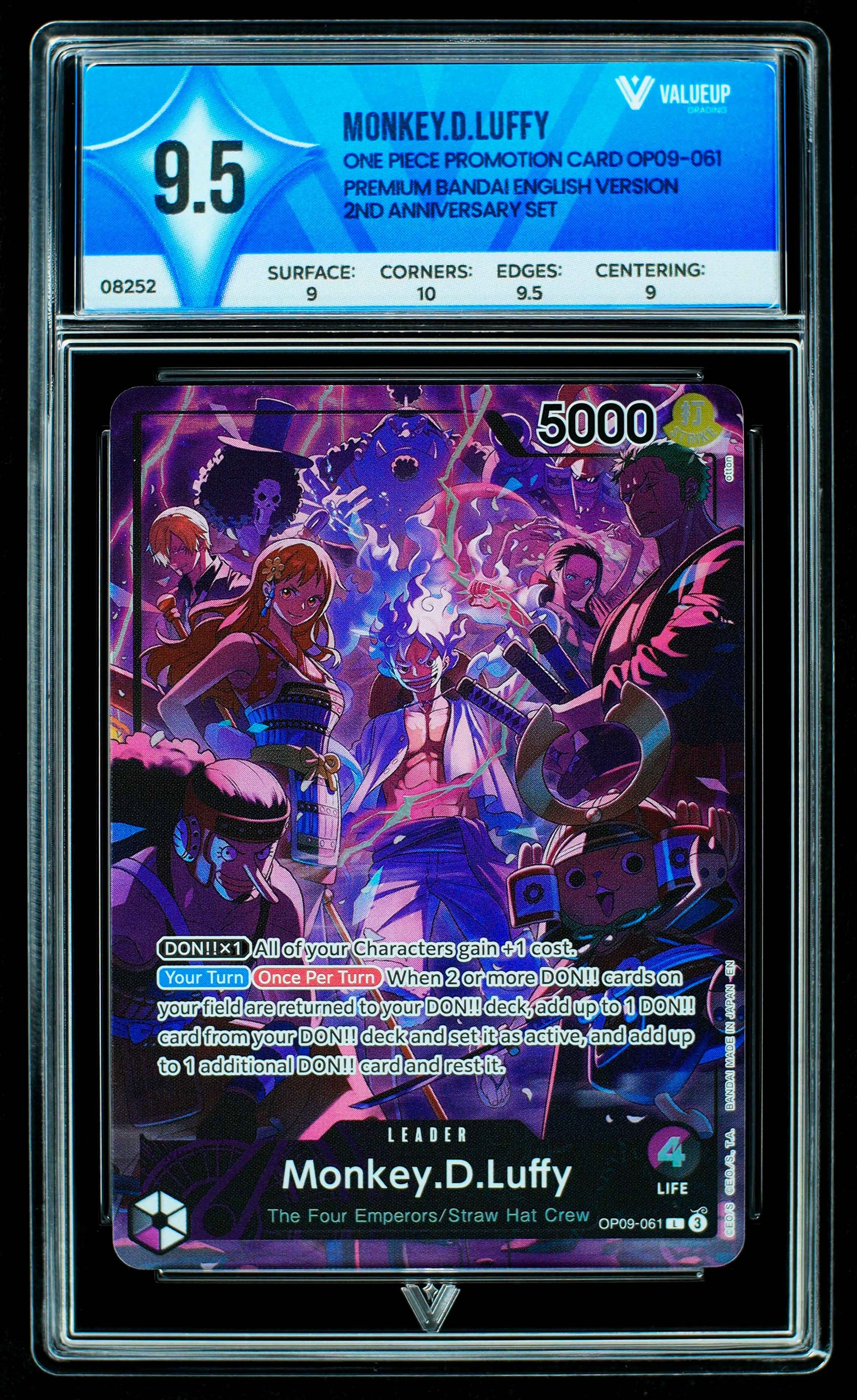 08252 MONKEY.D.LUFFY Grading Card