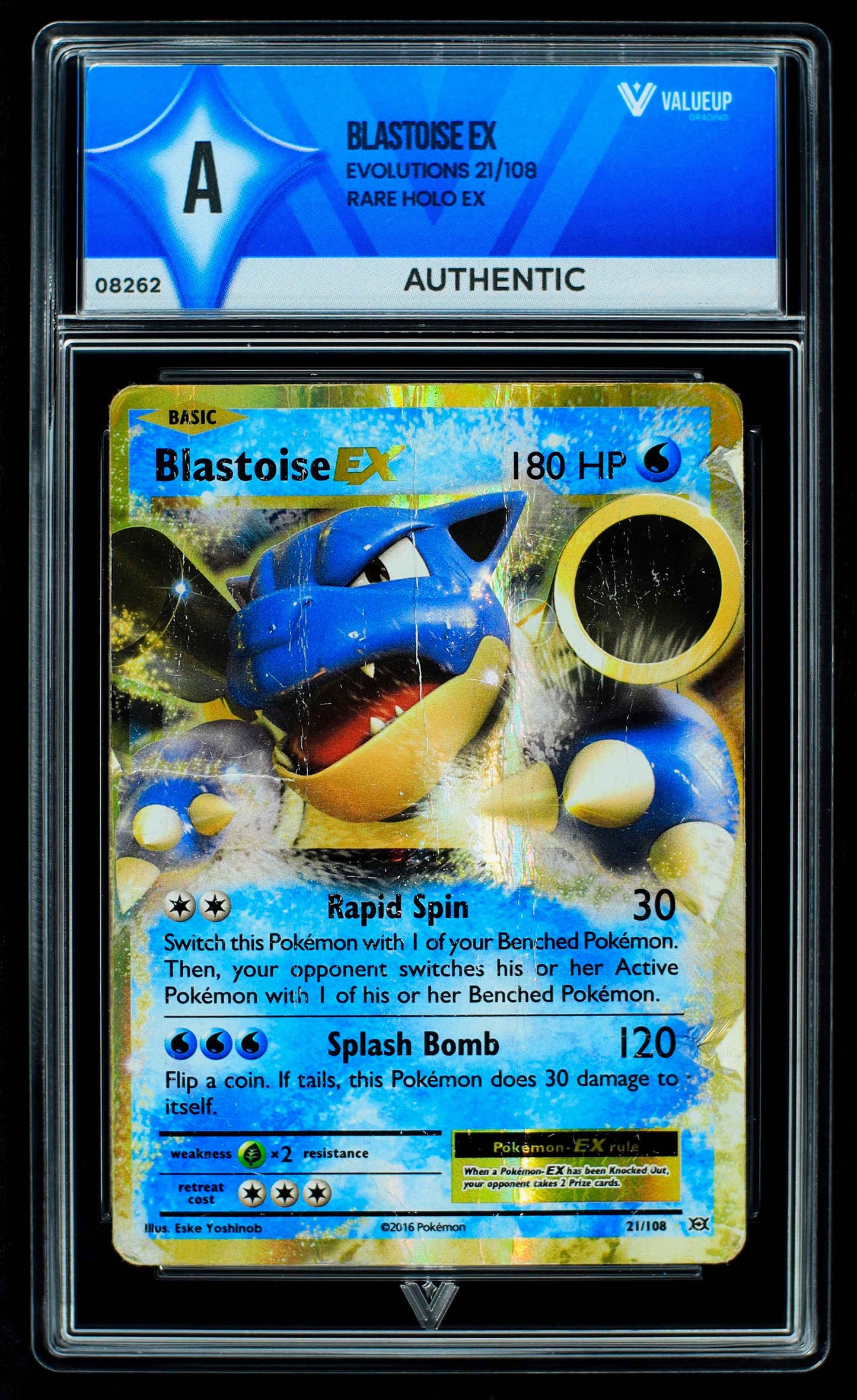 08262 BLASTOISE EX Grading Card