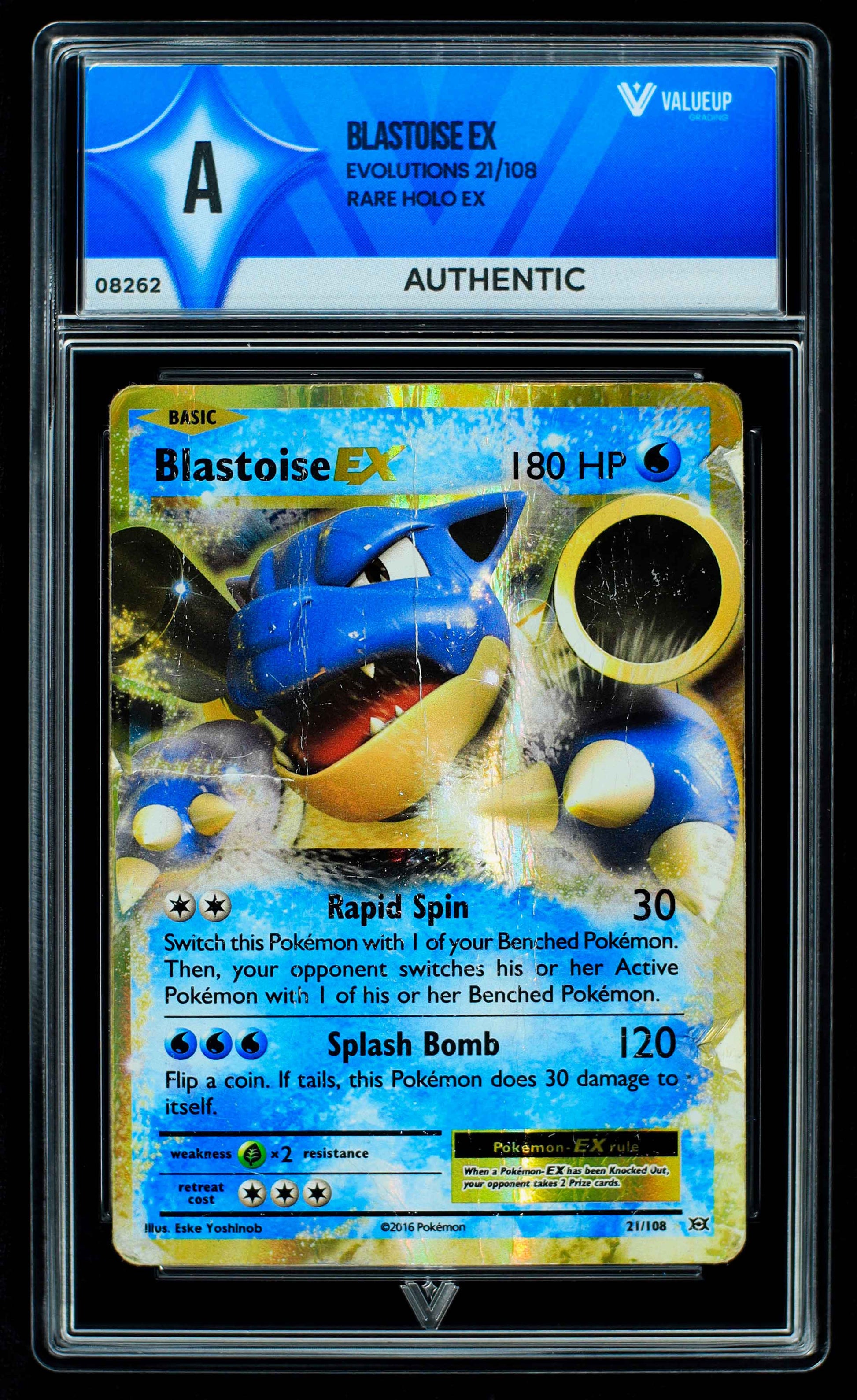 08262 BLASTOISE EX Grading Card