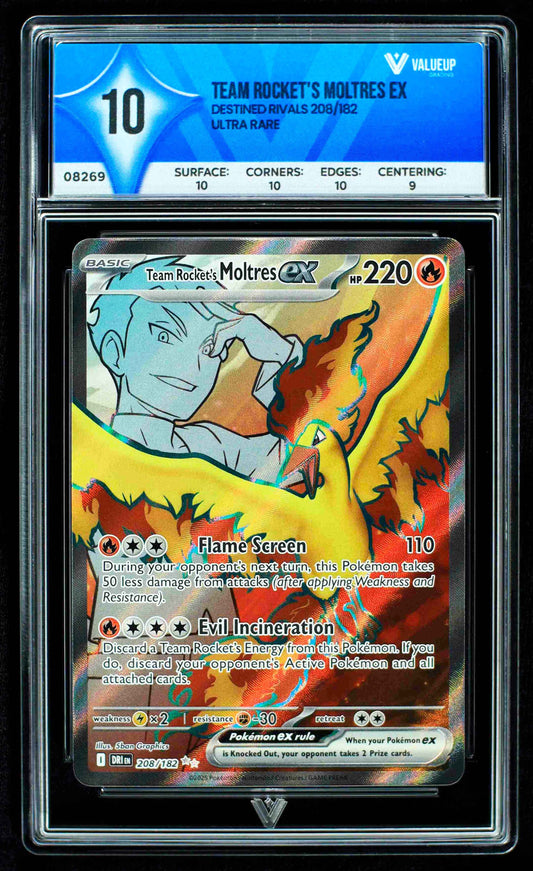 08269 TEAM ROCKET'S MOLTRES EX Grading Card