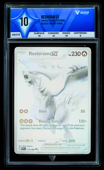 08279 RESHIRAM EX Grading Card