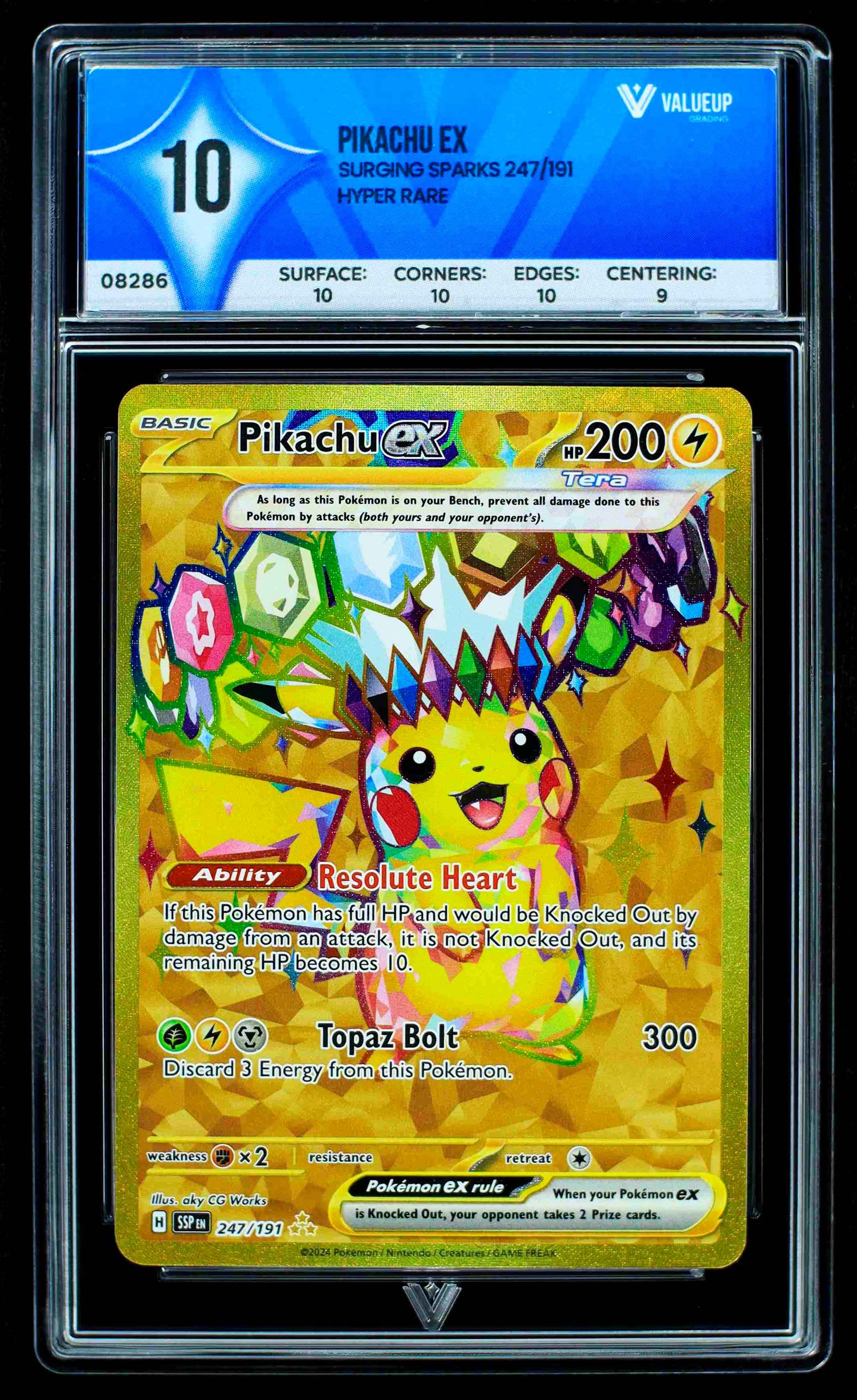 08286 PIKACHU EX Grading Card