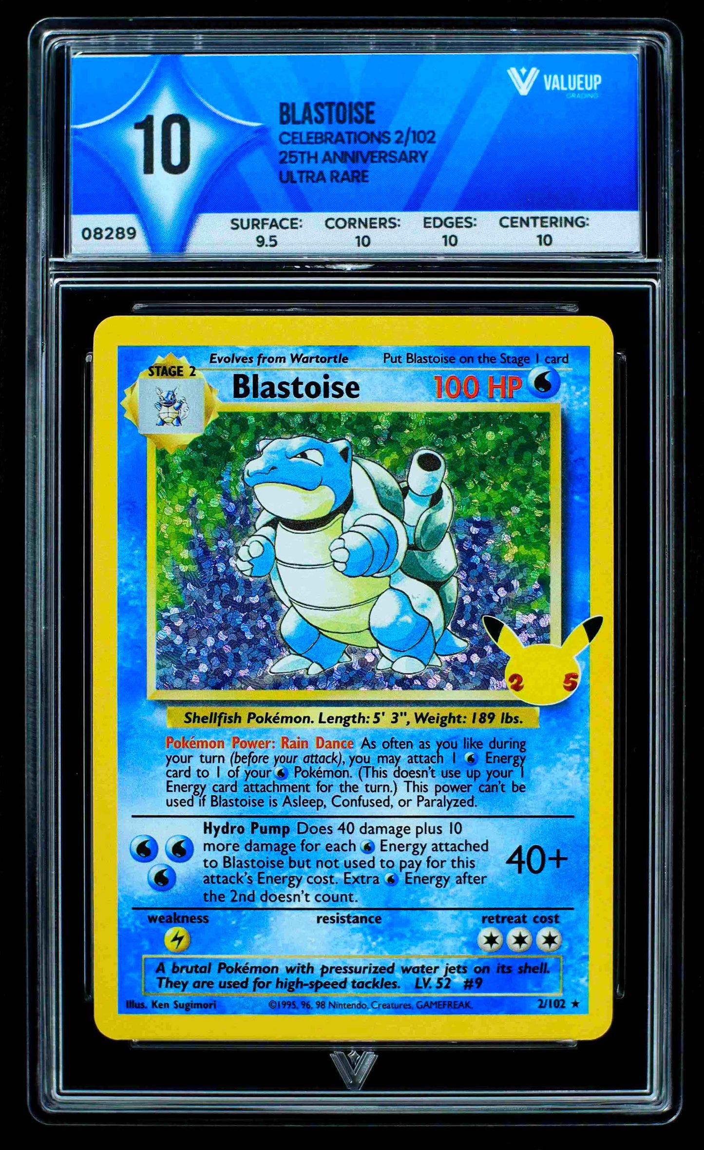 08289 BLASTOISE Grading Card