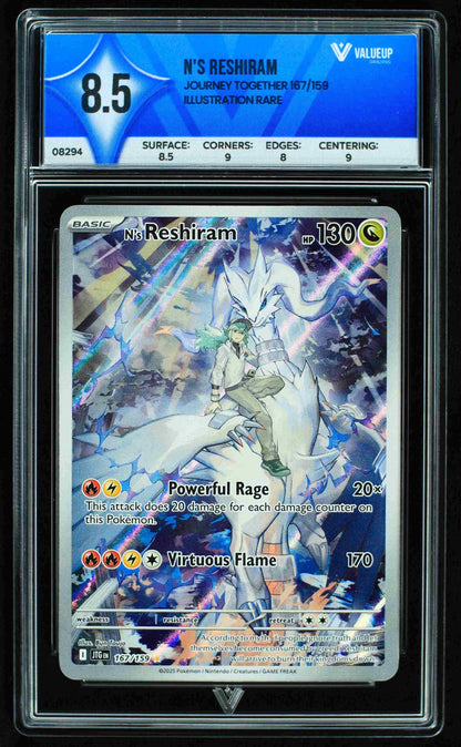 08294 N'S RESHIRAM Grading Card