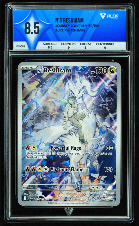 08294 N'S RESHIRAM Grading Card