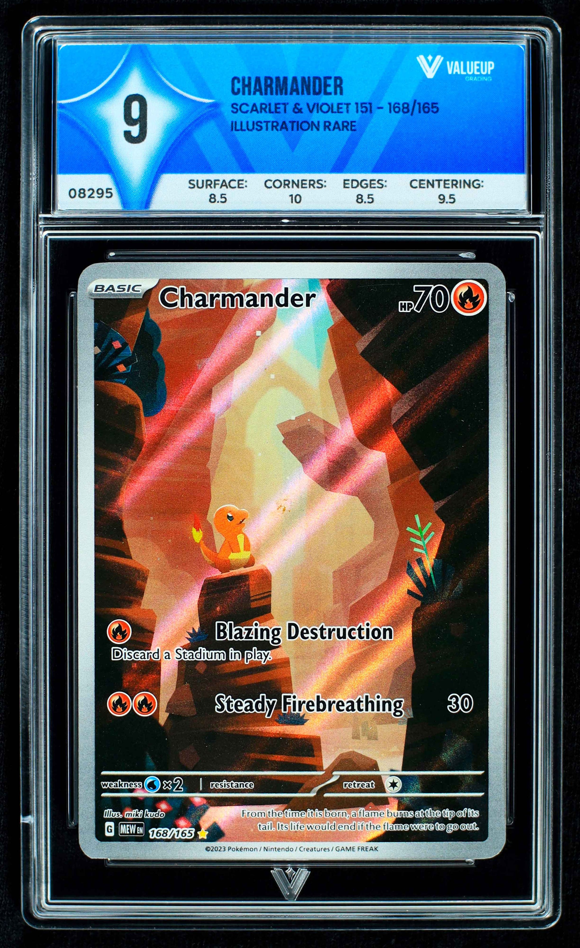 08295 CHARMANDER Grading Card
