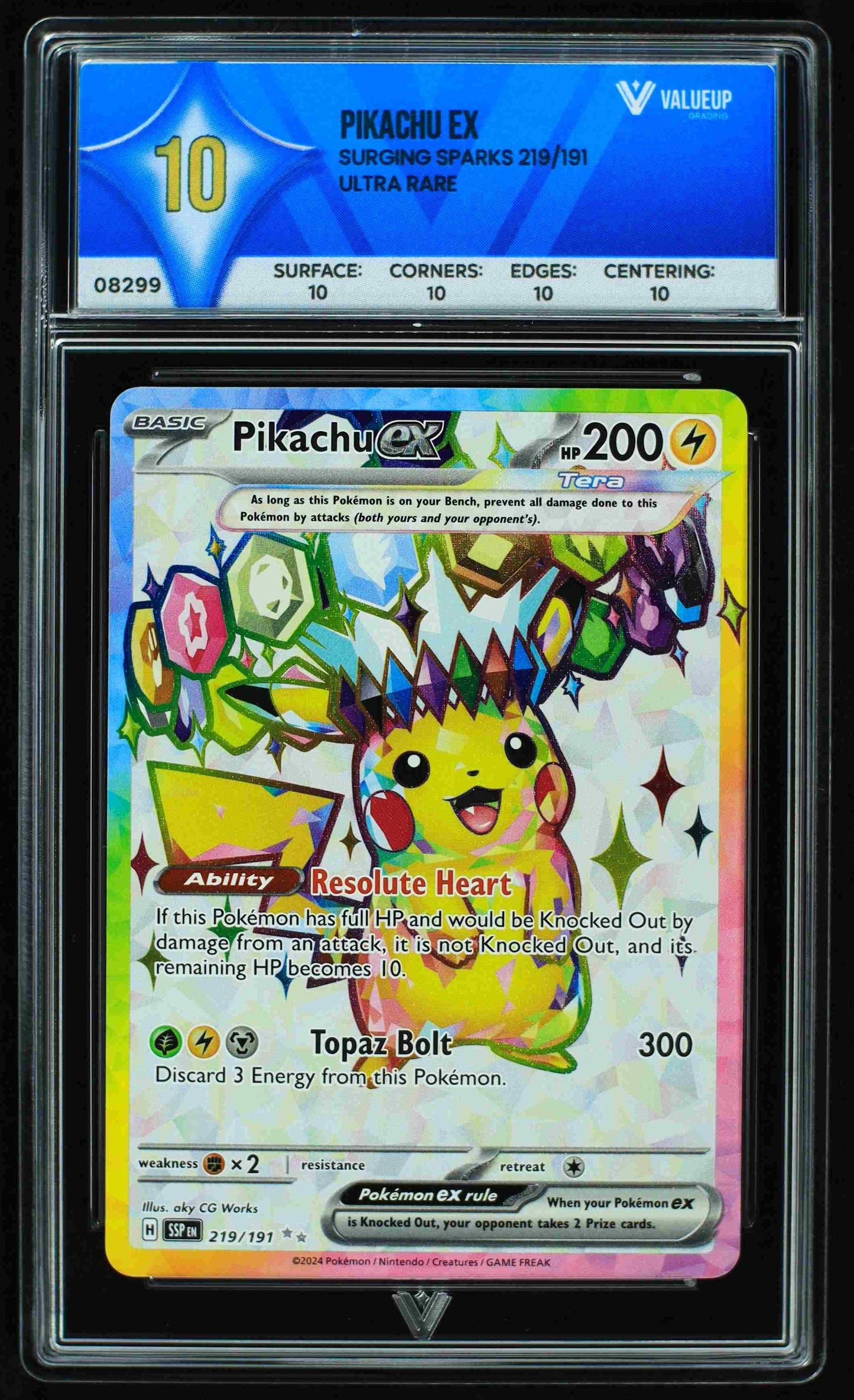 08299 PIKACHU EX Grading Card