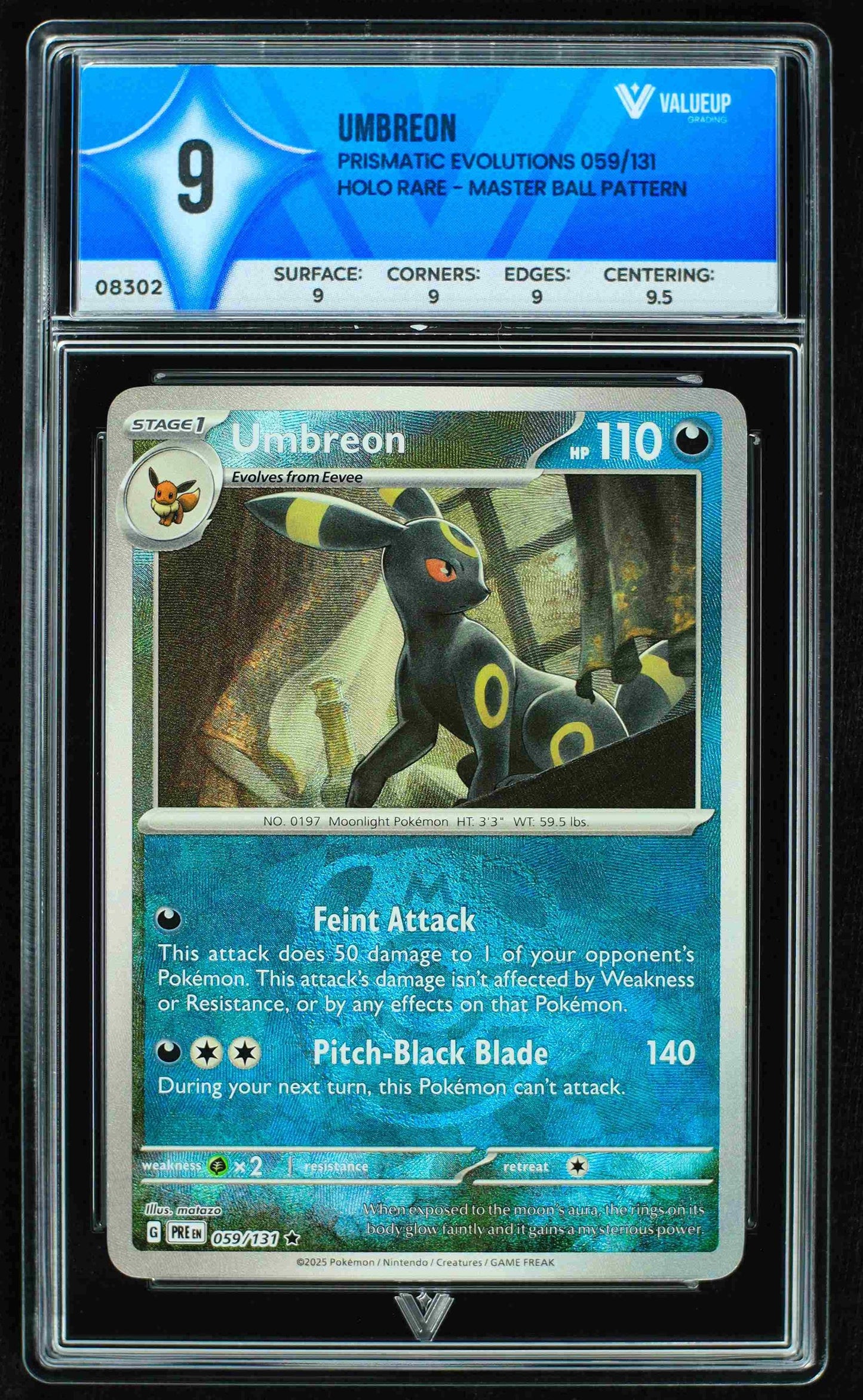 08302 UMBREON Grading Card