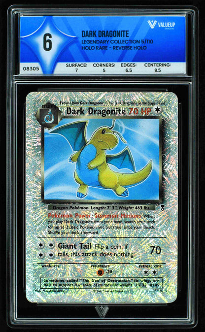 08305 DARK DRAGONITE Grading Card