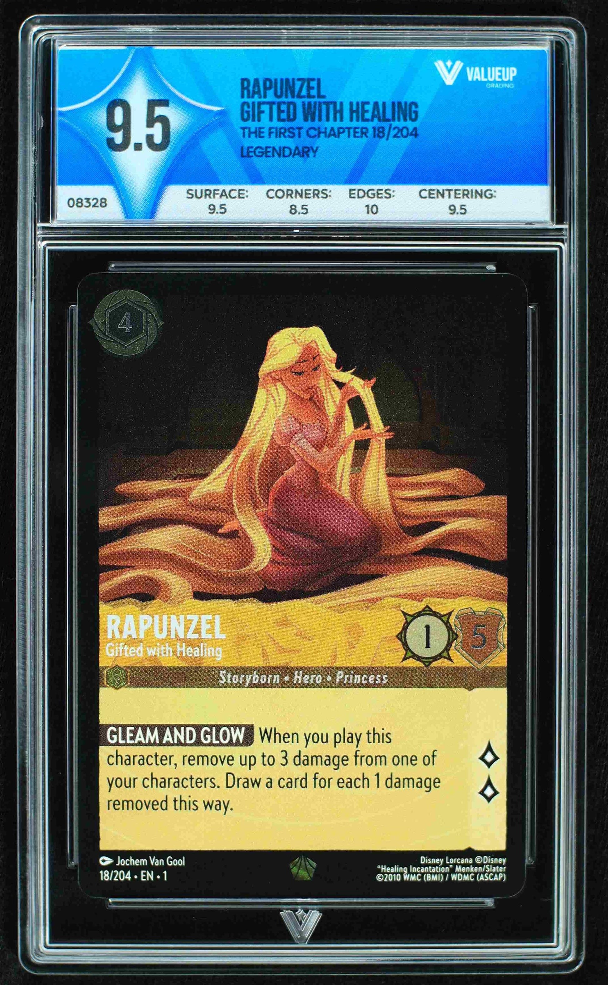 08328 RAPUNZEL - GIFTED WITH HEALING Grading Card