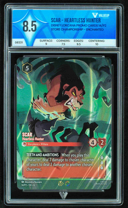 08331 SCAR - HEARTLESS HUNTER Grading Card