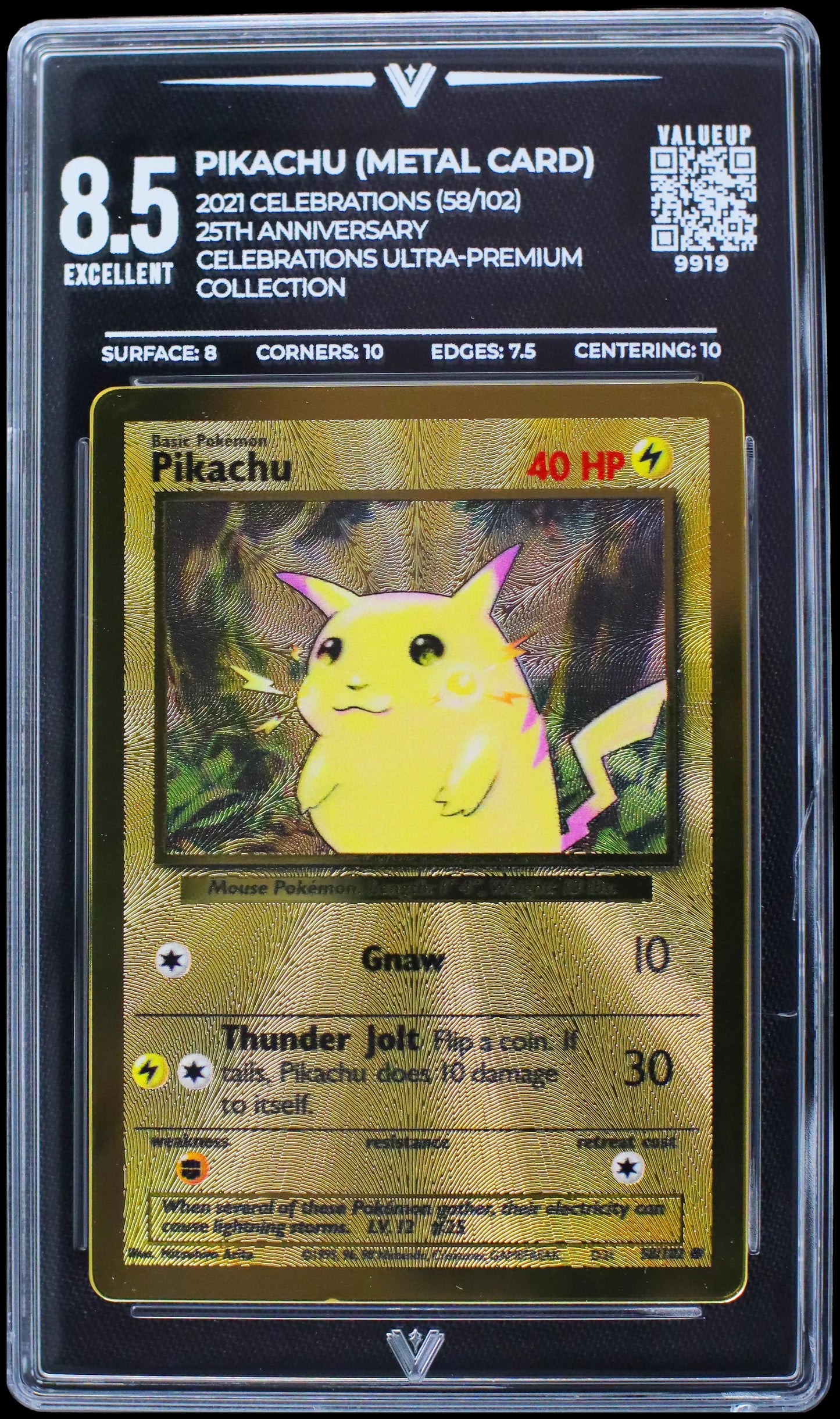 9919 PIKACHU (METAL CARD)