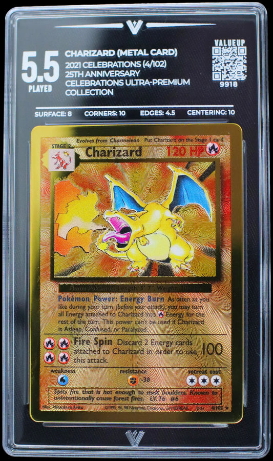 9918 CHARIZARD (METAL CARD)